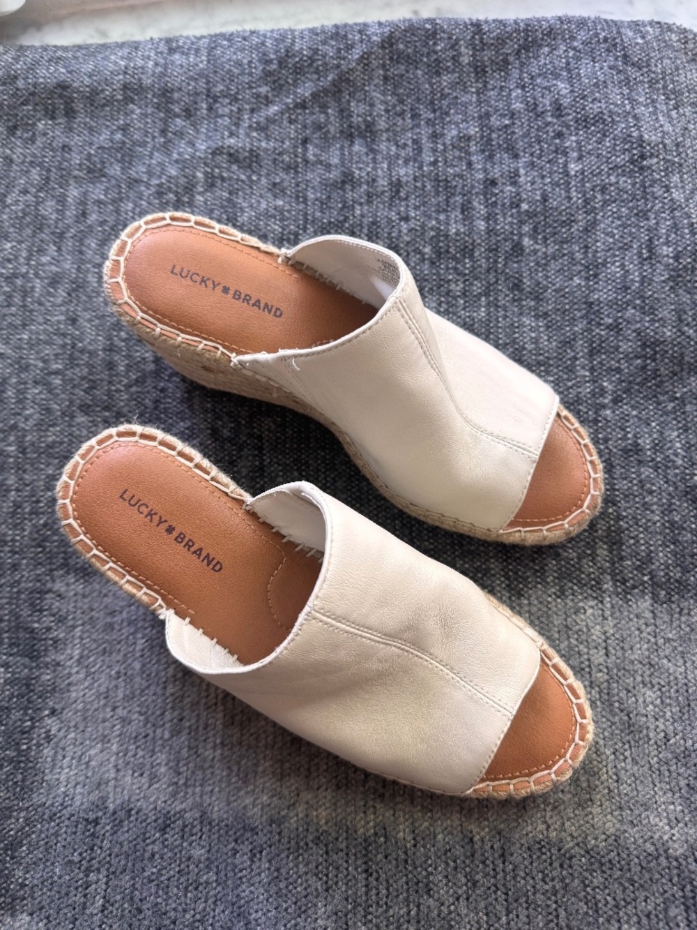 Lucky Cream Espadrille sz 9